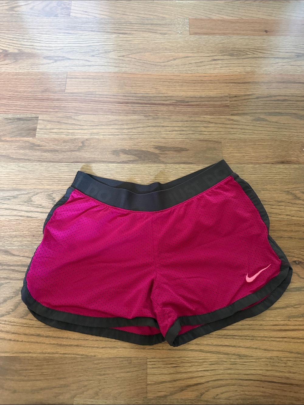 Nike Women’s Fuchsia Athletic Shorts with Black Trim